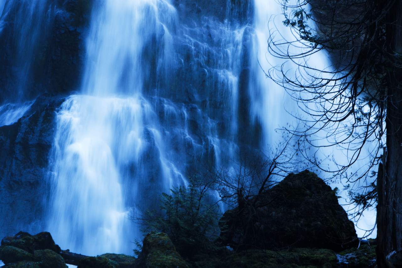 Triple-tiered, 200-foot Spectacular Waterfall