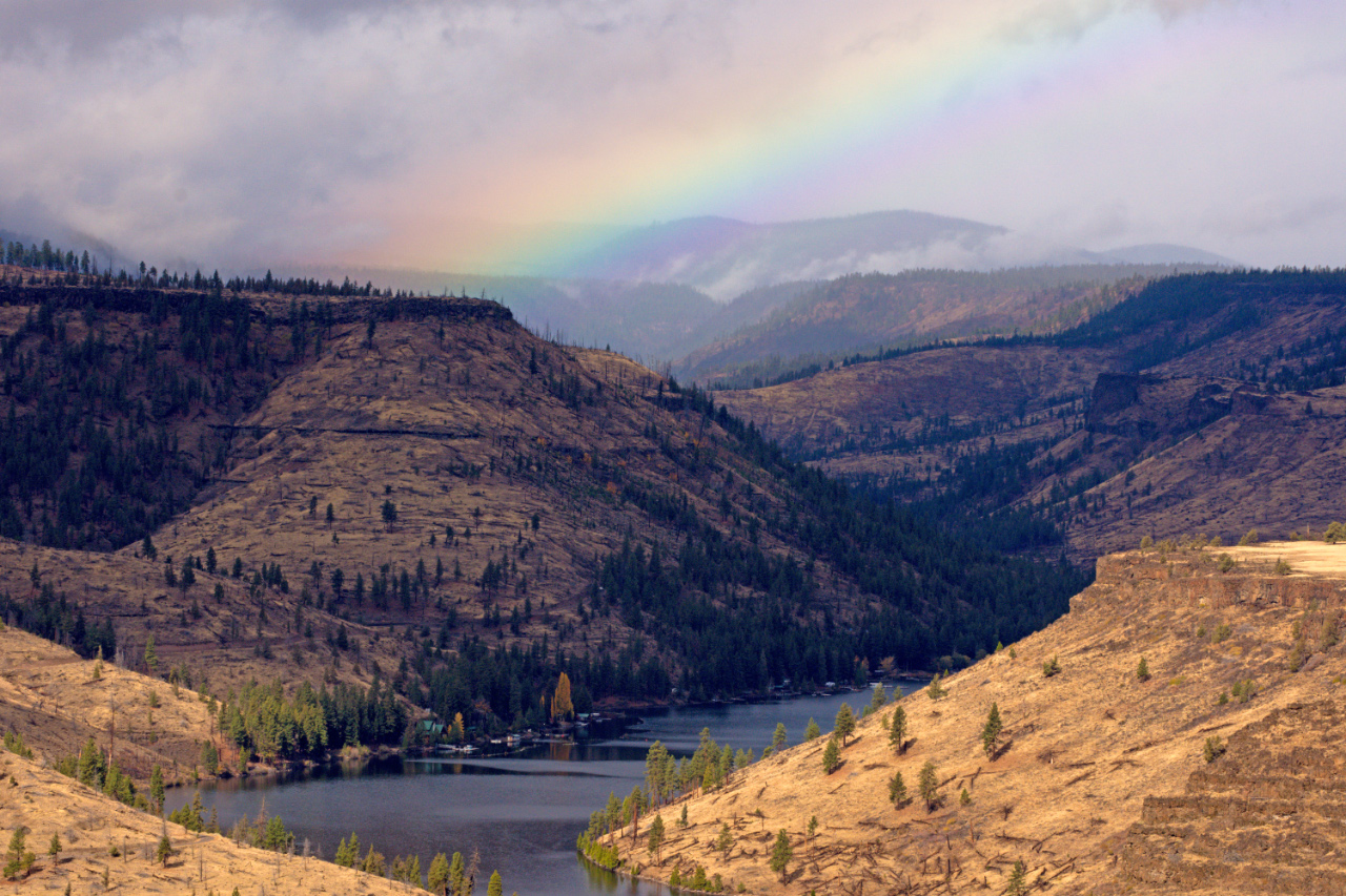 A Rainbow over Lake Billy Chinook